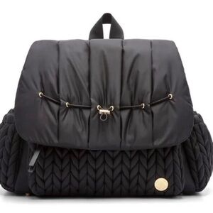 Happbrand Levy Diaper Bag Black Backpack Straps